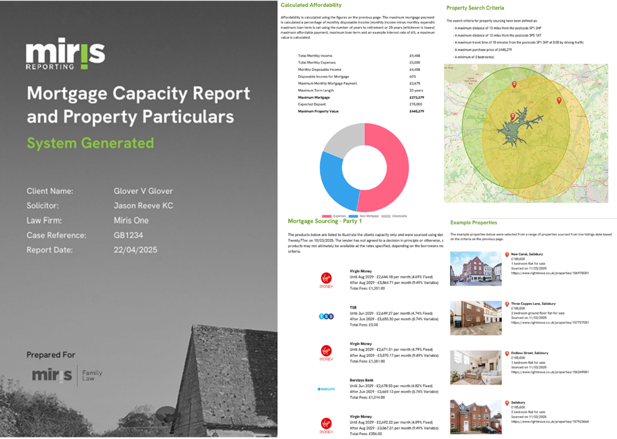 Tech Corner: Miris Reporting – Innovative Technology to Help Solicitors Prepare, Verify and Negotiate Client Housing Needs